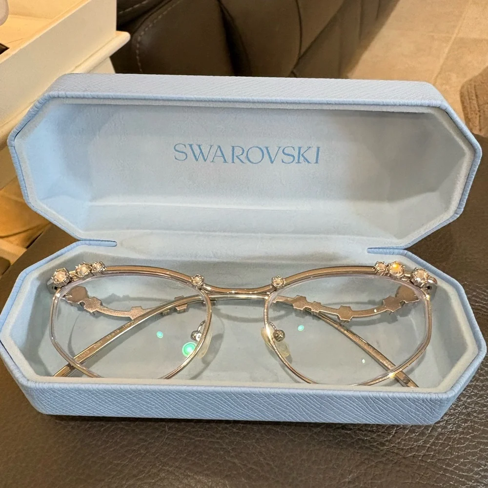 Swarovski Silver Crystal Embellished Glasses - Picture 2 of 5